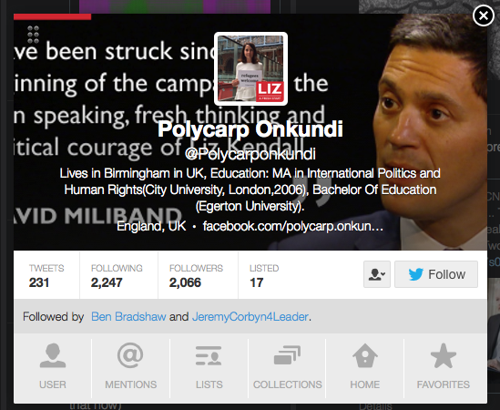 That account no longer follows me